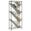 vidaXL Bookcase Sonoma oak Engineered wood & metal Tall Bookshelf