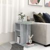 vidaXL Side Table Grey Sonoma Engineered wood 19.7x11.8x19.7 in
