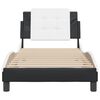 vidaXL Bed Frame Black and White