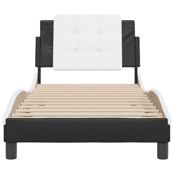 vidaXL Bed Frame Black and White