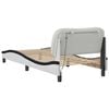 vidaXL Bed Frame White and Black