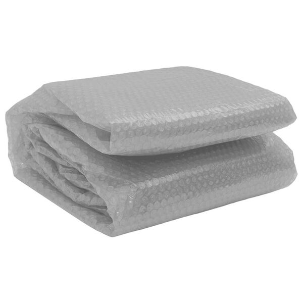 vidaXL Pool Cover Grey Thick PE film with air chambers 20.8 ft in diameter