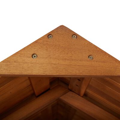 vidaXL Patio Bar Table with Rooftop 44.5"x41.7"x85.4" Solid Wood Acacia