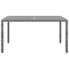 vidaXL Garden Dining Set Grey