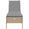 vidaXL Sun Lounger Beige, Light Grey