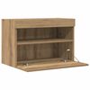 vidaXL TV Wall Cabinet Artisan oak 23.62 x 11.81 x 15.75 in