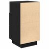 vidaXL Bedside Cabinet Black Engineered wood Small Bedside Cabinet