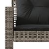 vidaXL Garden Sofa Set Set of 4 Grey PE rattan Medium Modular