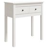 vidaXL Console Table White Solid pine wood Medium Console Table