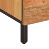 vidaXL TV Cabinet Natural wood and black iron