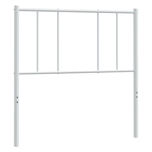 vidaXL Metal Headboard White 39.4"
