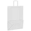 vidaXL Paper Bags 250 pcs with Handles White 32x17x44 cm
