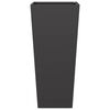 vidaXL Garden Planter Set of 2 Black Cold-rolled steel Large