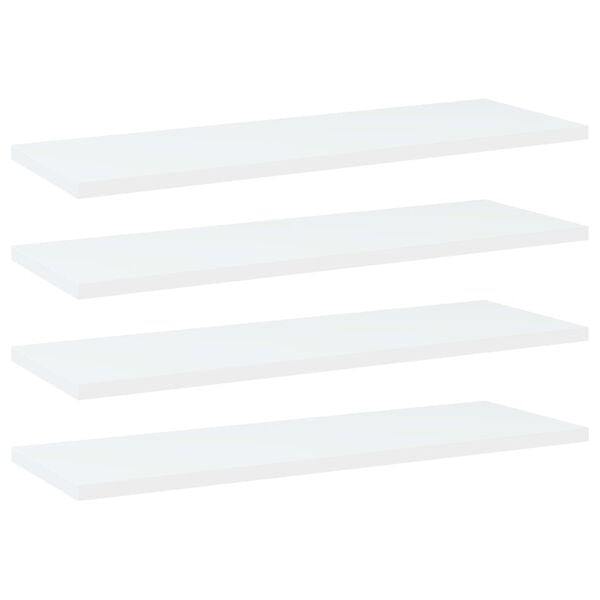 vidaXL Shelf Set of 4 White Engineered wood Medium Simple