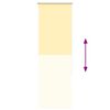 vidaXL Roller Blind Yellow Polyester 23.6 x 68.9 in Adjustable Armrests