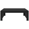 vidaXL Coffee Table Black Engineered Wood 39.4 in Simple Style Square