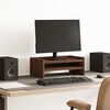 vidaXL Monitor Stand Brown Oak 16.5x9.4x6.3" Engineered Wood