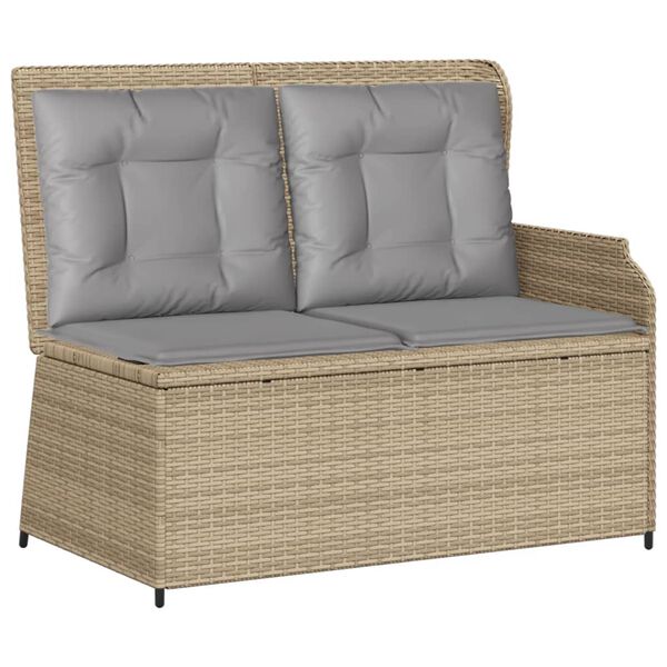 vidaXL Patio Lounge Set Beige and Light Gray