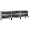vidaXL TV Cabinet Grey Sonoma Engineered Wood 59.1 x 11.8 x 17.5 in