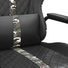 vidaXL Gaming Chair Black and Camouflage Faux Leather, Metal, Plywood