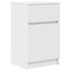vidaXL Bedside Cabinet Set of 2 White Engineered Wood