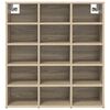 vidaXL Shoe Cabinet with Shelf Sonoma Oak 30.51 x 11.81 x 32.87 in