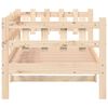 vidaXL Day Bed Natural Wood Solid Pine Wood Twin Convertible