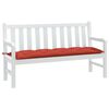 vidaXL Garden Bench Cushion Melange Red 100% Polyester 59 x 19.7 x 2.8 in