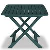 vidaXL Garden Furniture Set Green Plastic Small Foldable Bistro Set