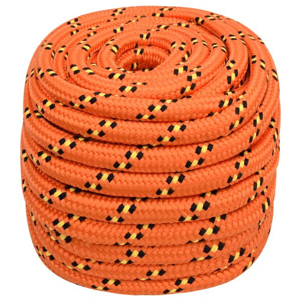 vidaXL Boat Rope Orange 0.79 " 328.1 ' Polypropylene