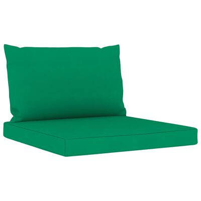 vidaXL Pallet Sofa Cushions 2 pcs Green Fabric