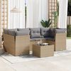 vidaXL Garden Sofa Set Beige