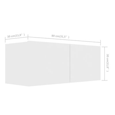 vidaXL TV Cabinets 3 pcs White Engineered Wood | vidaXL.com