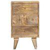 vidaXL Bedside Cabinet Brown Solid Mango Wood Medium Bedside Cabinet