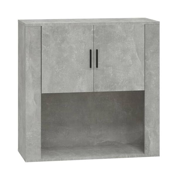 vidaXL Wall Cabinet Concrete grey Engineered wood
