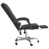 vidaXL Massage Office Chair Black Velvet, Metal, Plywood Medium