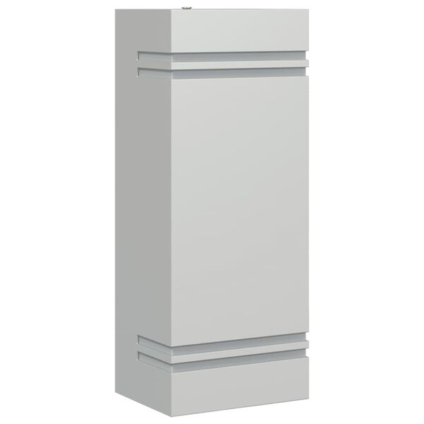 vidaXL Outdoor Wall Light Silver Stainless Steel and Polycarbonate