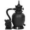 vidaXL Sand Filter Black Steel, PE, ABS Medium Durable Sand Filter