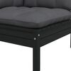 vidaXL Garden Lounge Set 3 Piece Black, Anthracite