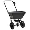 vidaXL Spreader Black Steel, PVC Medium Height-Adjustable
