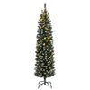 vidaXL Artificial Christmas Tree Green PVC 70.9 in Decorative Inlays