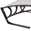 vidaXL Robot Lawn Garage Roof Black and silver