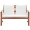 vidaXL Garden Lounge Set Brown, Cream White