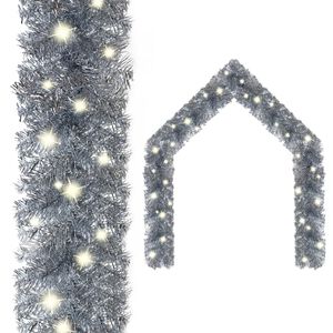 vidaXL Garland Silver PVC 32.8 feet Christmas Garland Other