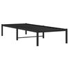 vidaXL Metal Bed Frame without Mattress Black 29.5"x74.8"