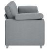 vidaXL Sofa Light Grey 86.22 x 30.31 x 32.28 in Fabric