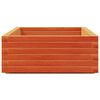 vidaXL Garden Planter Wax brown Solid pinewood Medium Decorative Inlays