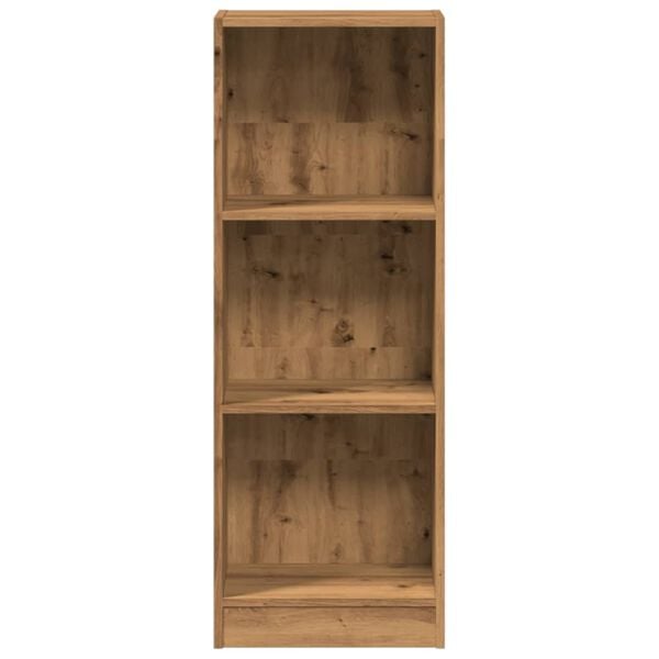 vidaXL Bookcase Artisan oak Engineered wood Tall Bookcase Rectangular