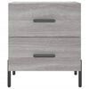 vidaXL Bedside Cabinet Set of 2 Grey Sonoma Engineered wood, Iron