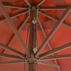 vidaXL Garden Parasol Terracotta Polyester Large UV-resistant materials